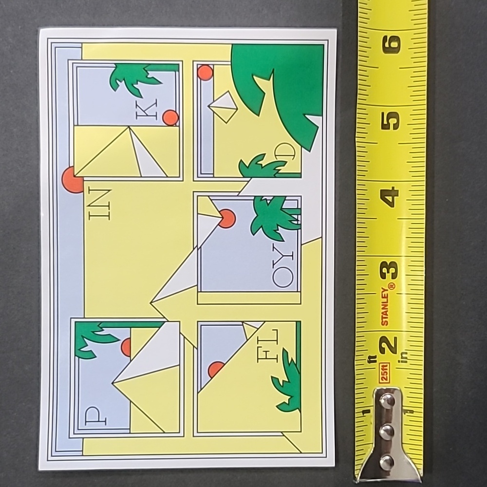 1973 Pink Floyd UK Version Album Original Sticker